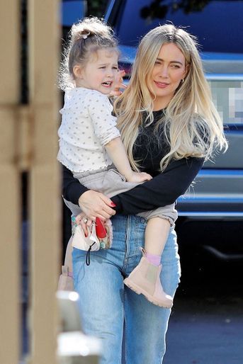 Hilary Duff et sa fille Banks à Los Angeles le 2 février 2022