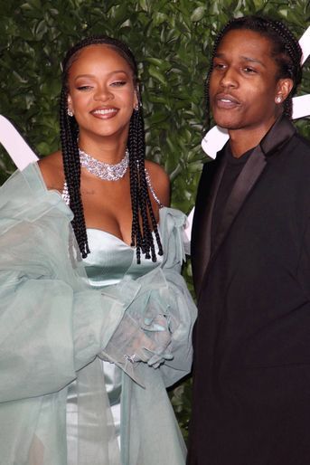 Rihanna et A$AP Rocky en décembre 2019.