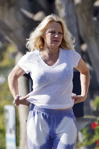 Pamela Anderson à Los Angeles le 14 janvier 2022