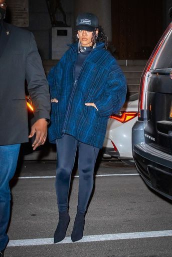 Rihanna à New York le 25 janvier 2022