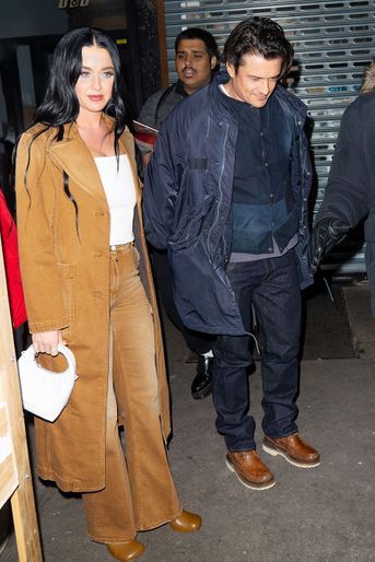 Katy Perry et Orlando Bloom à New York le 27 janvier 2022