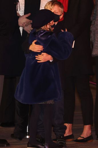 Le prince Jacques et la princesse Gabriella de Monaco à Monaco, le 26 janvier 2022