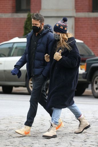 Ryan Reynolds et Blake Lively à New York le 24 janvier 2022