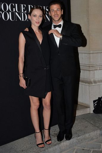 Gaëlle Pietri et Gaspard Ulliel au gala de la Vogue Paris Foundation à Paris en juillet 2014