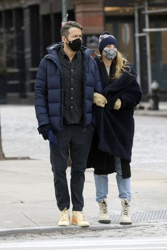 Ryan Reynolds et Blake Lively à New York le 24 janvier 2022