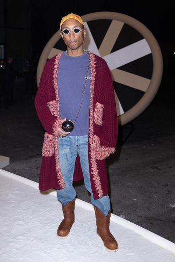 Pharrell Williams au défilé Chanel Haute Couture à Paris le 25 janvier 2022