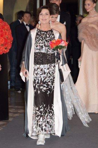 La princesse Caroline de Monaco au Bal de la rose, le 29 mars 2014