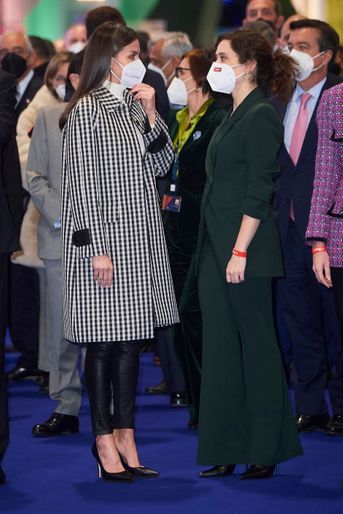 La reine Letizia d&#039;Espagne à Madrid, le 19 janvier 2022