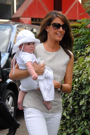 La princesse Athena de Danemark avec sa mère la princesse Marie, le 10 août 2012