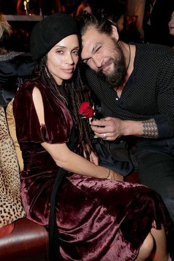 Lisa Bonet et Jason Momoa à l'after-party de la première du film «Live By Night» à Los Angeles en janvier 2017