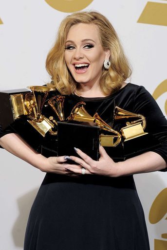Adele aux Grammy Awards en 2012
