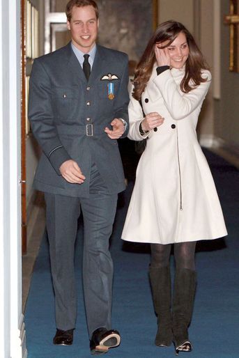 Kate Middleton et le prince William en 2008. 