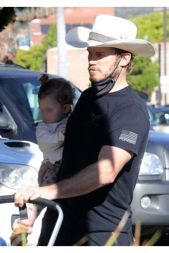 Chris Pratt et sa fille Lyla à Los Angeles le 9 janvier 2022