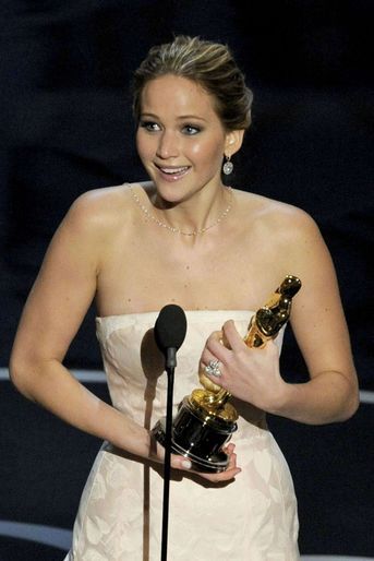 Jennifer Lawrence le 24 février 2013 à Los Angeles.