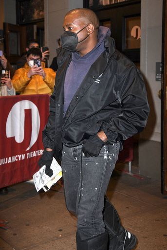Kanye West à New York le 4 janvier 2022.  