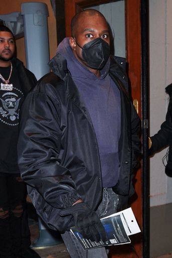Kanye West à New York le 4 janvier 2022.  