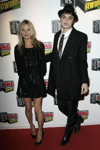 Kate Moss et Pete Doherty à Londres le 1er mars 2007.