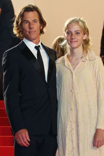 Danny Moder, l&#039;époux de Julia Roberts, avec leur fille Hazel au Festival de Cannes en juillet 2021