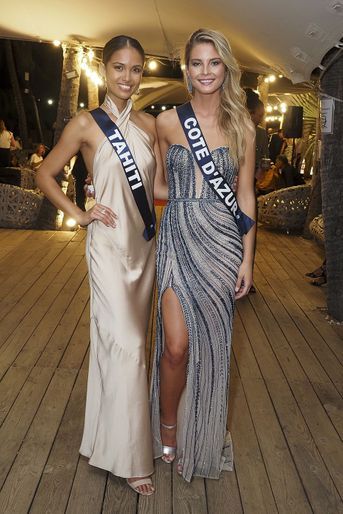 Les Miss réunies lors d&#039;une soirée sur l&#039;île de la Réunion lors du voyage de préparation le 20 novembre 2021