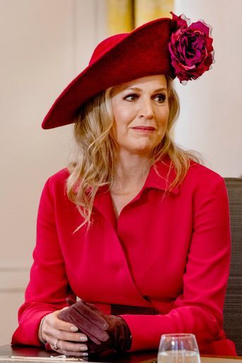 La reine Maxima des Pays-Bas à La Haye, le 8 décembre 2021