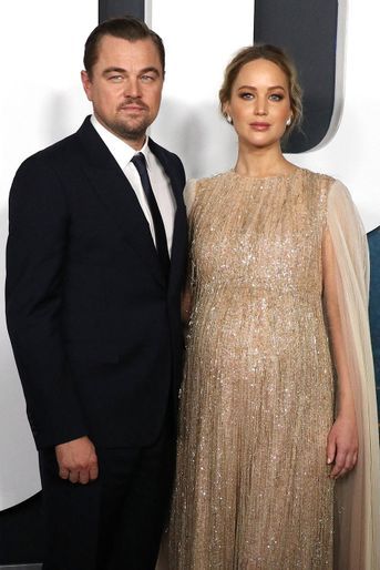 Jennifer Lawrence et Leonardo DiCaprio à l'avant-première de «Don’t Look Up» le 5 décembre 2021 à New York. 