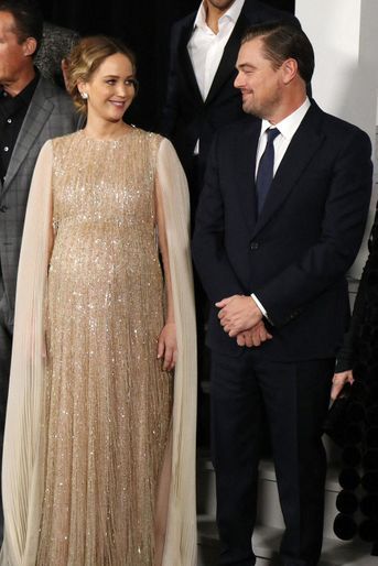 Jennifer Lawrence et Leonardo DiCaprio à l'avant-première de «Don’t Look Up» le 5 décembre 2021 à New York. 