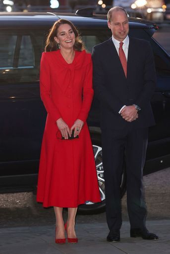 Kate Middleton et le prince William à Londres le 8 décembre 2021