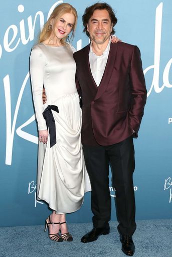 Nicole Kidman et Javier Bardem lors de l'avant-première de «Being the Ricardos» le 2 décembre 2021 à New York. 