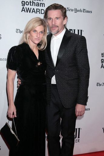 Ethan Hawke et son épouse Ryan aux Gotham Awards à New York le 29 novembre 2021