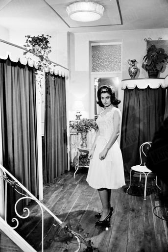 Miss France 1963, Muguette Fabris, pose pour Paris Match en janvier 1963.