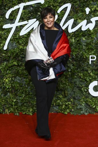 Kris Jenner aux Fashion Awards à Londres le 29 novembre 2021
