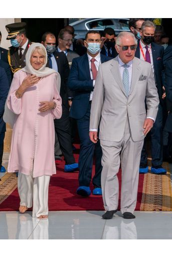 Le prince Charles et la duchesse de Cornouailles Camilla au Caire, le 18 novembre 2021