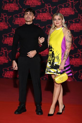 Florian Rossi et Louane aux NRJ Music Awards à Cannes le 20 novembre 2021