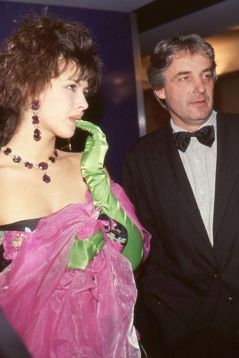 Sophie Marceau et son ancien mari Andrzej Zulawski lors du Festival de Cannes de 1987.