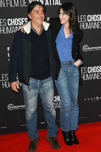 Charlotte Gainsbourg et Yvan Attal lors de l'avant-première du film «Les Choses humaines» le 23 novembre 2021.