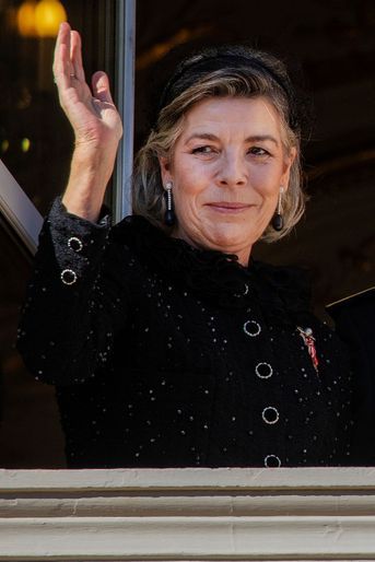 La princesse Caroline de Hanovre lors de la Fête nationale monégasque, le 19 novembre 2021