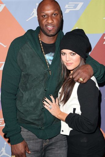 Lamar Odom et Khloé Kardashian (ici en novembre 2012) ont commencé à se fréquenter à l&#039;été 2009. Mariés quelques semaines plus tard, ils se sont séparés en 2013 après des infidélités du sportif et ses problèmes d&#039;addiction. Leur divorce a été prononcé en 2016.