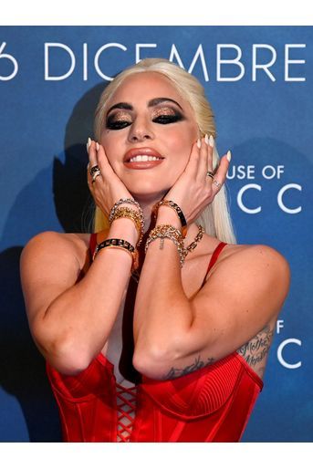 Lady Gaga à la première milanaise de «House of Gucci».  