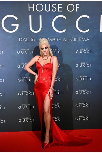 Lady Gaga à la première milanaise de «House of Gucci».  