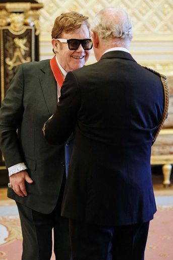 Le prince Charles et Elton John à Windsor le 10 novembre 2021