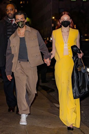 Joe Jonas et Sophie Turner à New York le 13 novembre 2021