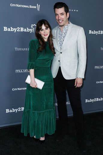 Zooey Deschanel et Jonathan Scott au gala Baby2Baby à Los Angeles le 13 novembre 2021