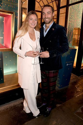 Alizée et James Middleton lors d&#039;une soirée dans la boutique Bulgari à Londres le 12 novembre 2021