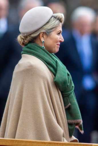 Le chapeau de la reine Maxima des Pays-Bas à Oslo, le 9 novembre 2021
