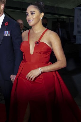 Meghan Markle (en robe Carolina Herrera) lors du gala «Salute To Freedom» à New York en novembre 2021. 