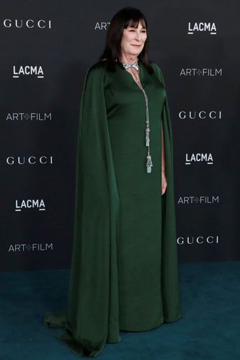 Anjelica Huston au gala LACMA Art+Film à Los Angeles, le 6 novembre 2021.