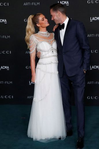 Paris Hilton et Carter Milliken Reum au gala LACMA Art+Film à Los Angeles, le 6 novembre 2021.