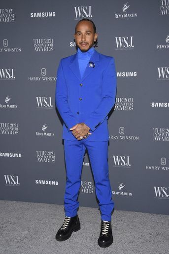 Lewis Hamilton aux Innovator Awards à New York le 1er novembre 2021