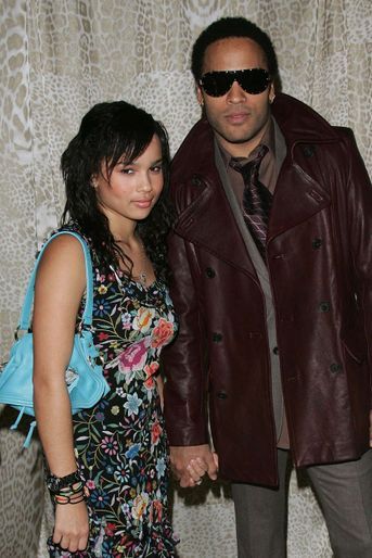 Zoë Kravitz (avec son père Lenny) lors d'un gala au Met à New York en décembre 2004