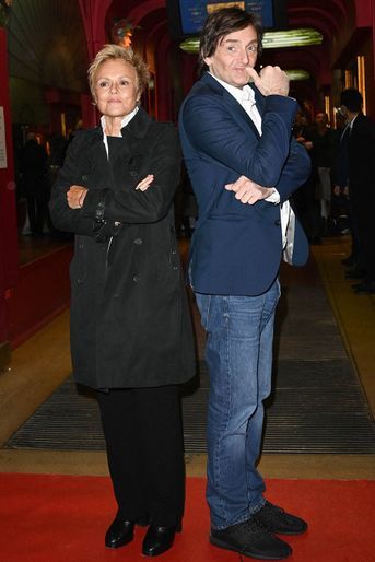 Muriel Robin et Pierre Palmade lors de la soirée célébrant l&#039;entrée de leurs doubles de cire au Musée Grévin lundi 25 octobre à Paris. 